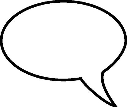Cartoon Speech Bubble