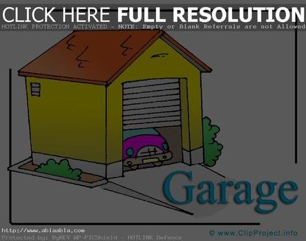 Living Room House With Garage Clipart Bild