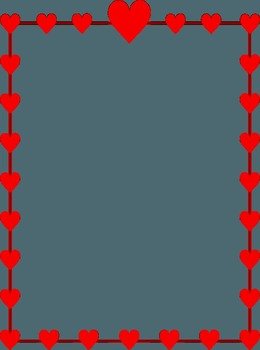 Valentine Hearts Border Clip Art Free N8