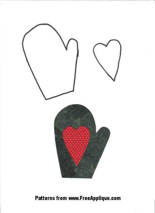Template Mitten Pattern