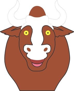 Bull Face Clip Art N2