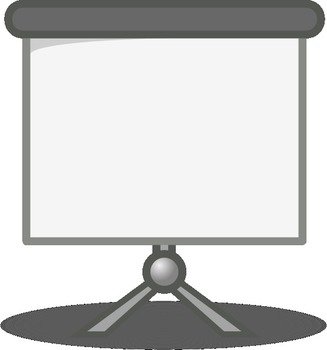 Projector Screen Clip Art N4