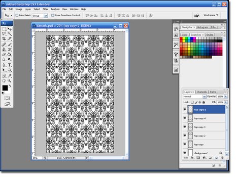 Step 19 Keep Duplicating And Moving Down The Layers Until Whole