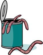 can with worms
