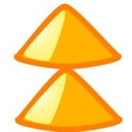 Colorful up arrows clipart
