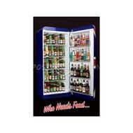 Clipart of the lots of beverages in a fridge