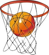 Cartoon Basketball drawing