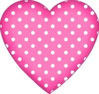 Pink Polka Dot Heart Clip Art Free
