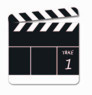 movie clapperboard as picture for clipart