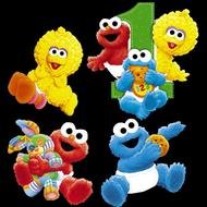 Baby Sesame Street Birthday Decorations drawing