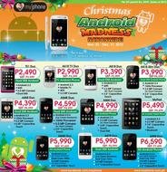 flyer with mobile phones and prices