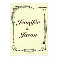 Western Wedding Invitation Clip Art