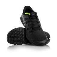 two black running shoes