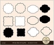 Label Frame Clip Art N3