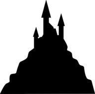 Castle Silhouette Clip Art N4