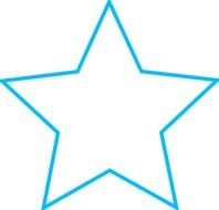Large Star Outline Clip Art