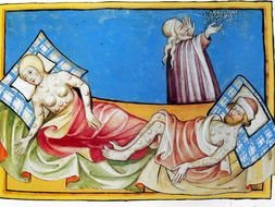 Black Death drawing