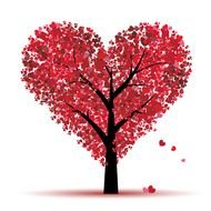 Valentines Day Crafts tree drawing