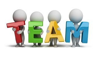 Team Success Collaborate White Man Clipart