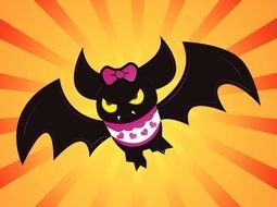 cartoon female bat