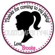 Silhouette Vintage Barbie Doll