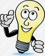 Cartoon Light Bulb N19