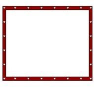 Red and white heart border clipart