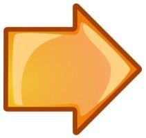 Orange Right Arrow Clip Art