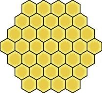 Cartoon Bee Honeycomb Clip Art