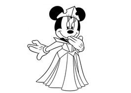 Minnie Mouse Princess Coloring Pages N2