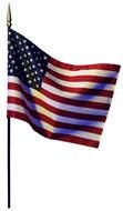 strong American Flag drawing