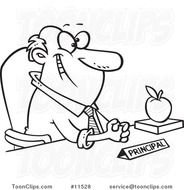 Black And White Cartoon School N4