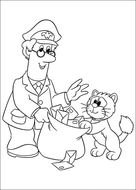Postman Pat Colouring Pages