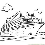 Cruise Ship Coloring Pages