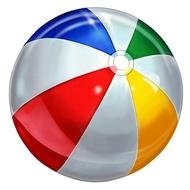 colorful beach ball as picture for clipart