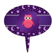 Purple Cute Owl Art