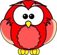 Red Owl Clip Art N2