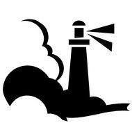 Lighthouse Silhouette Clip Art N5