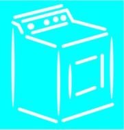 Washing Machine white drawing