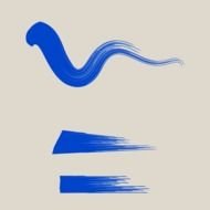 Clip art of blue Paint brush effect