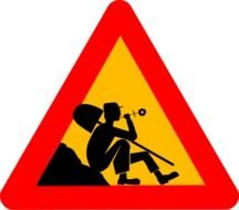 Clip art of work break sign