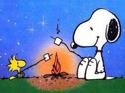 clipart of the Snoopy Camping