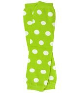 Green Polka Dot Baby Leg Warmers