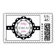 Polka Dot Scallop Circle