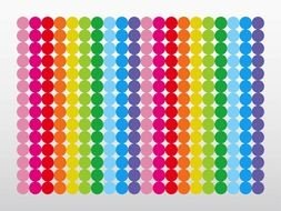 small circles with rainbow colors