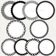 Circle Border Clip Art N7