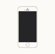 Clipart of IPhone Cell Phone