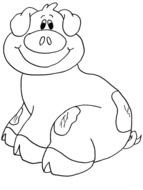 Pig Coloring Pages drawing