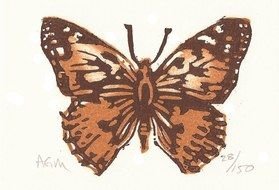 Clip art of painted lady butterfly