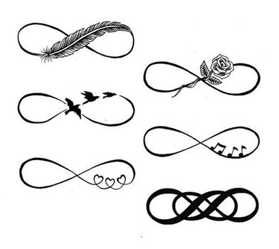 Heart With Infinity Symbol Tattoo Designs